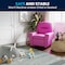 Flash Furniture Kids Recliner, 25" to 39" x 28", Upholstery Color: Pink, Frame Material: Hardwood, Plastic BT-7950-KID-HOT-PINK-GG - alternate 8